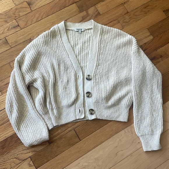 Madewell cropped cardigan sweater - Picture 1 of 6